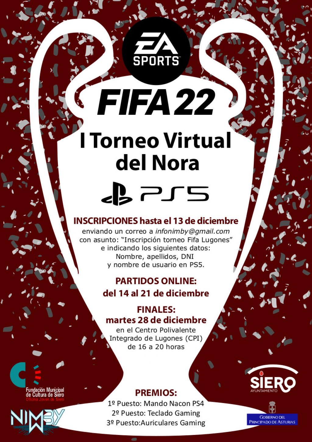 El Tapin - Siero organiza el I Torneo Virtual del Nora PS5 del FIFA 22